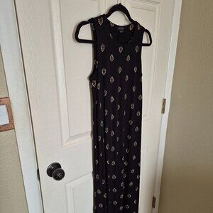 black dress with bow in front Bow front black dress